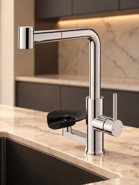 Vòi chậu rửa bát tích hợp rửa cốc